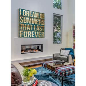 18 in. H x 18 in. W "I Dream of Summers" by Marmont Hill Printed Natural Pine Wood Wall Art