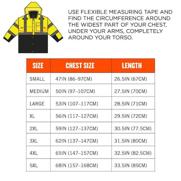 Ergodyne Men's X-Large Lime High Visibility Reflective Bomber