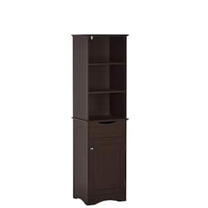 Ashland 16-1/2 in. W x 60 in. H Tall Cabinet in Espresso