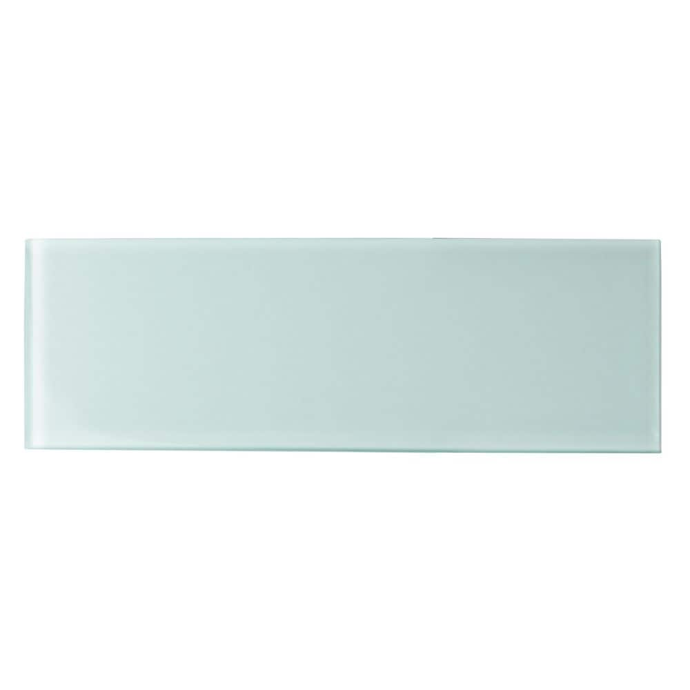 Giorbello Subway Baby Blue 3 In. X 9 In. Glass Tile Sample G3916-smpl 