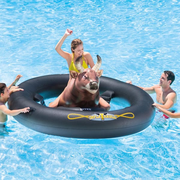Intex Inflatabull Bull-Riding Inflatable Swimming Pool Pond Lake Float 56280EP 