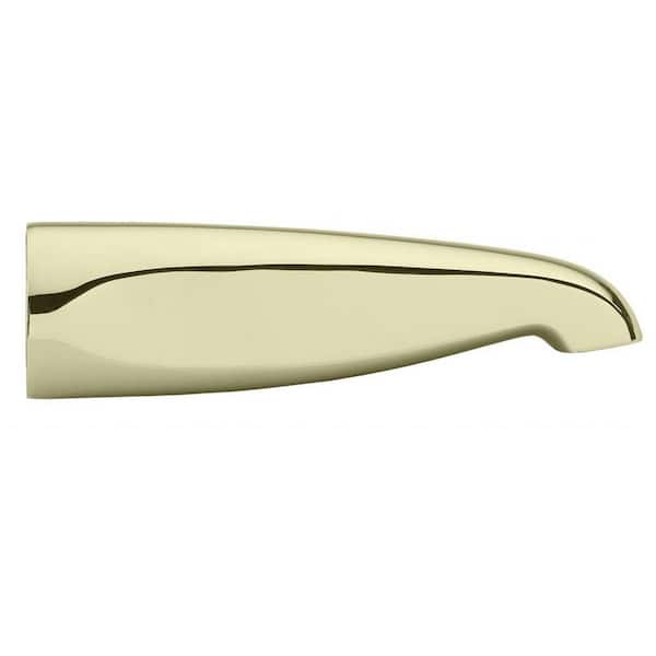 8-1/2 in. Brass Rear Tub Spout in Polished Brass