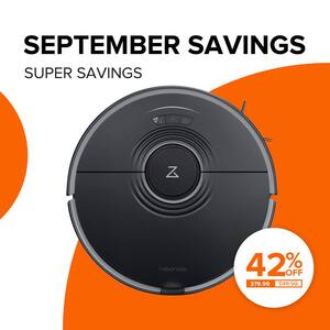 S7-BLK Robot Vacuum with Sonic Mopping, LiDAR Navigation, Bagless, Washable Filter, Multisurface in Black