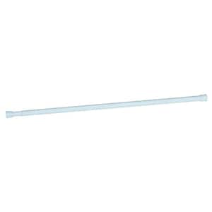 36 in. - 63 in. Steel Adjustable Shower Curtain Rod in White