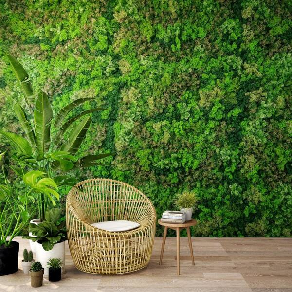 Green Smart Dekor 39.37 in. x 39.37 in. Multi-Colored Artificial