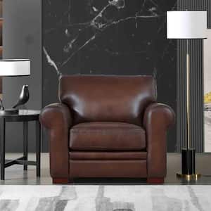 Brookfield Caramel Brown Leather Chair