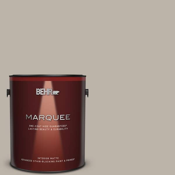 BEHR MARQUEE 1 gal. #MQ2-55 Park Avenue One-Coat Hide Matte Interior Paint & Primer