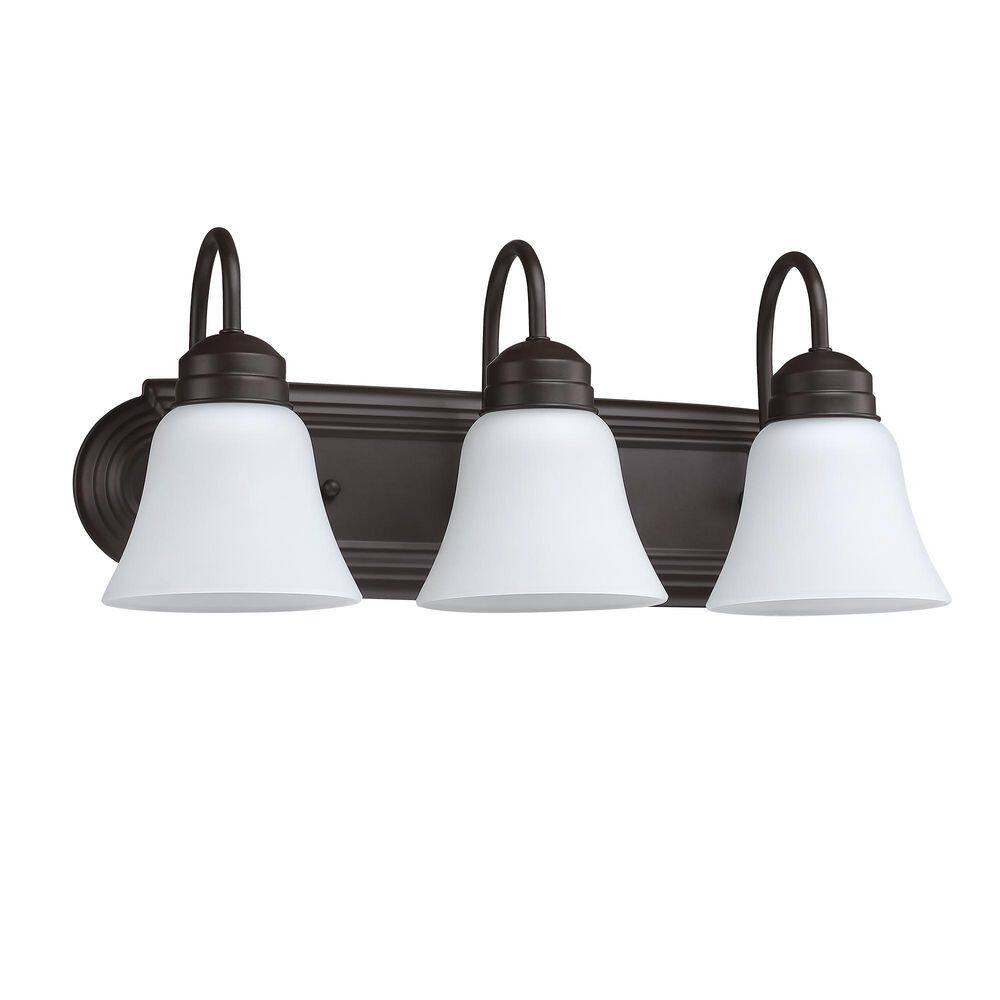 Avex 3-Light Old Bronze Wall Sconce with Frosted Glass Shade price history on PriceWatchPro