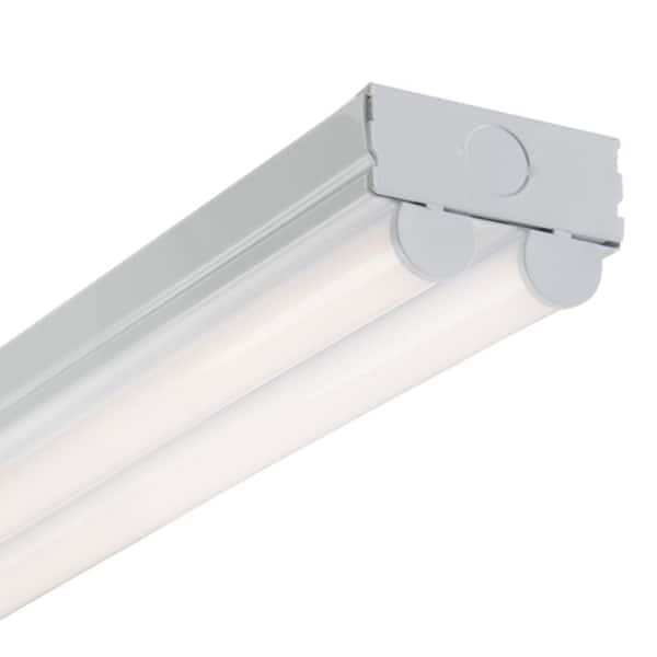 2 ft. 2-Light Linear White Integrated LED Ceiling Strip Light with 2100 Lumens, 4000K