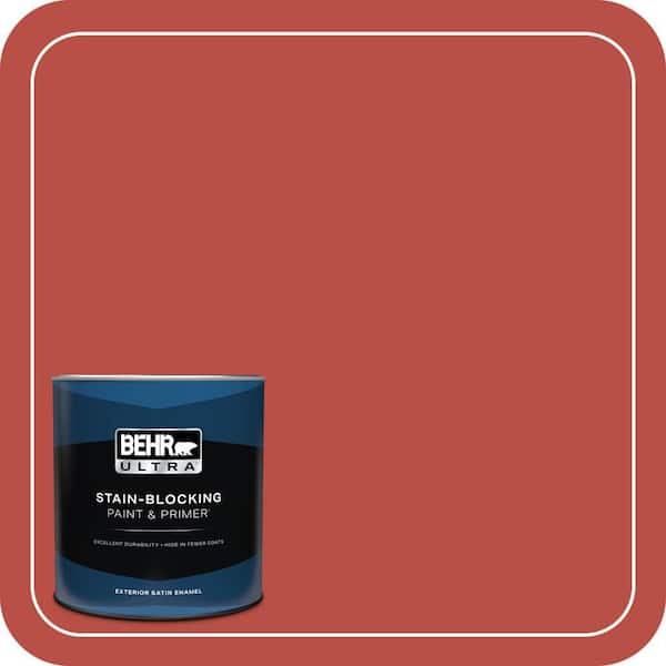 BEHR ULTRA 1 qt. #T14-20 Amaryllis Satin Enamel Exterior Paint & Primer