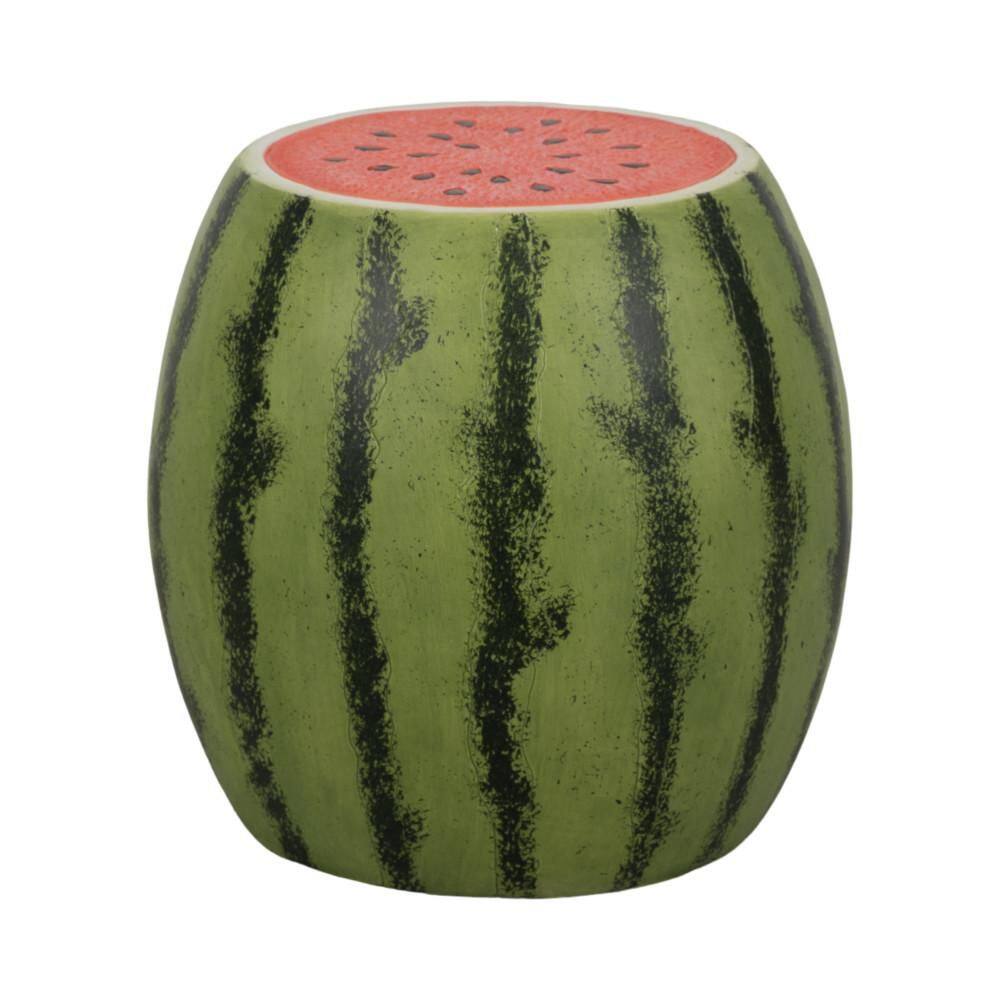 Metal 17 in. Green Realistic Watermelon Design Garden Stool price history on PriceWatchPro