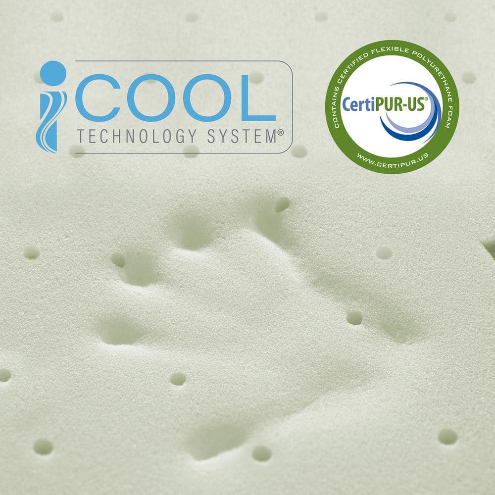 Twin White Gel Memory Foam Adjustable Bed Mattress