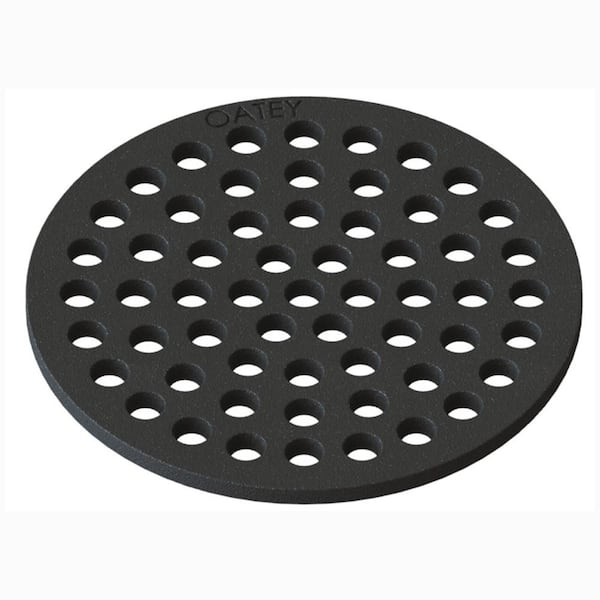 Oatey Round 6-1/4 in. Black Cast Iron Floor Drain Cover 436702