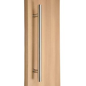 Ladder Style 32 in. x 1 in. Back-to-Back Brushed Satin Stainless Steel Door Pull Handle