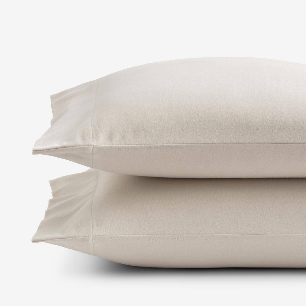 Company Cotton Solid Velvet Flannel Oatmeal King Pillowcase (Set of 2) price history on PriceWatchPro