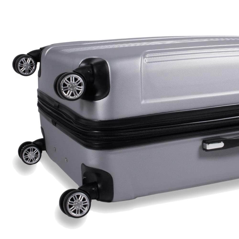 American Green Travel Denali 20 in. Silver Expandable Hard Side Carry