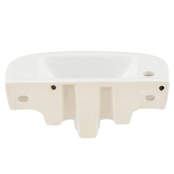 Barclay Products Compact 545 Pedestal Sink Combo in White with 6 in. Minispread Faucet Holes Barclay Products Compact 545 Pedestal Sink Combo in White with 6 in. Minispread Faucet Holes