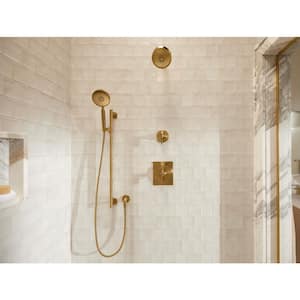 Castia By Studio McGee MasterShower 1-Handle Transfer Valve Trim with Lever Handle in Vibrant Brushed Nickel