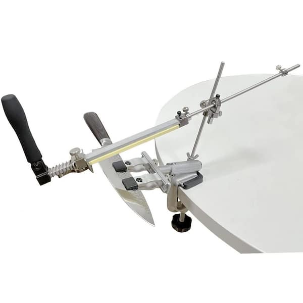 10 in. 80-3000 Grit Stainless Steel Whetstone Sharpening Kit with 360° Flip Fixed Angle Design and 10 Stones