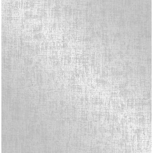 Asher Silver Distressed Texture Silver Wallpaper Sample