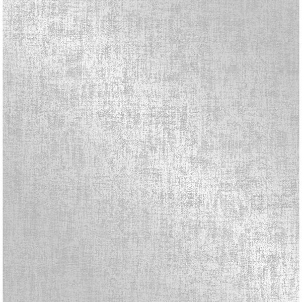 Fine Decor Asher Silver Distressed Texture Silver Wallpaper Sample