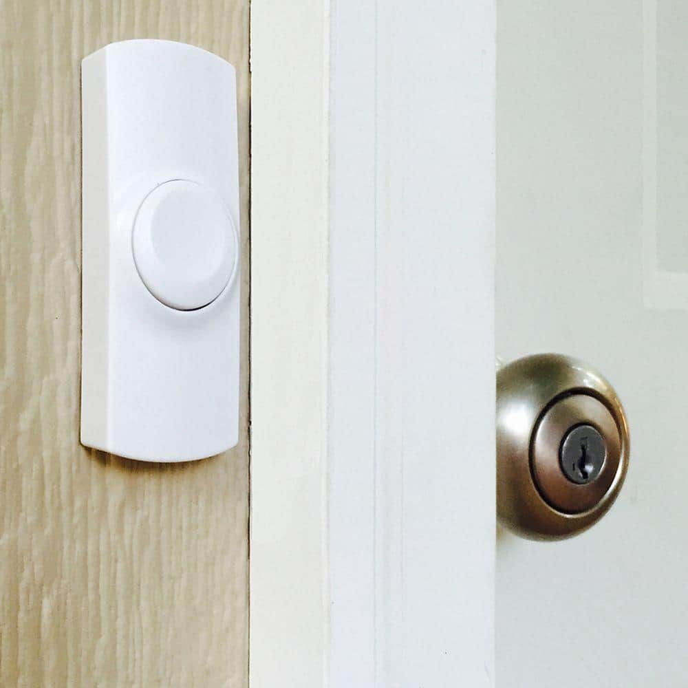 Buy Wireless Replacement Doorbell Push Button White Online at Lowest
