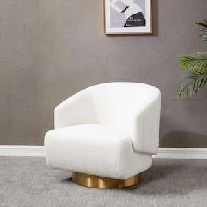 Pollyanne Ivory/Gold Accent Chair