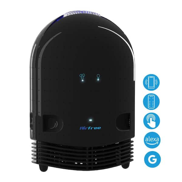 AirFree Plus 650 sq.ft. Filter-Free Technology, Patented Thermodynamic TSS Air Purifier, Black, Destroys Mold, Silent Operation