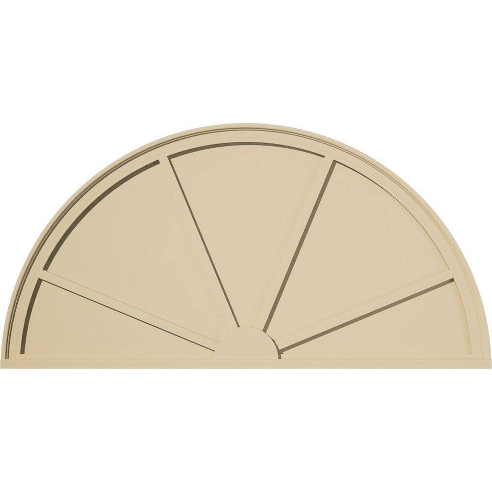 54-in. W x 27-in. H x 2-in. P Half Round 4 Spoke Signature Urethane Pediment, Primed Tan price history on PriceWatchPro