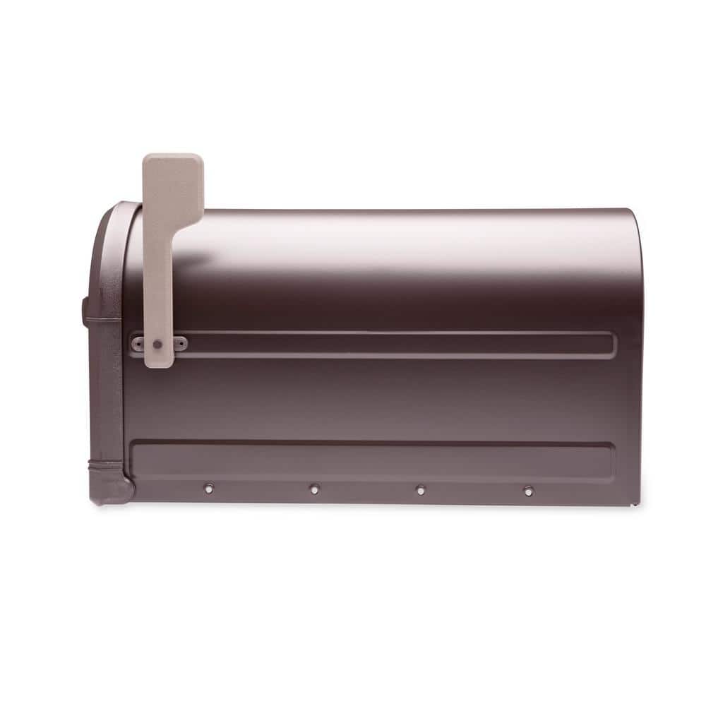 Roxbury Rubbed Bronze Aluminum Post Mount Mailbox