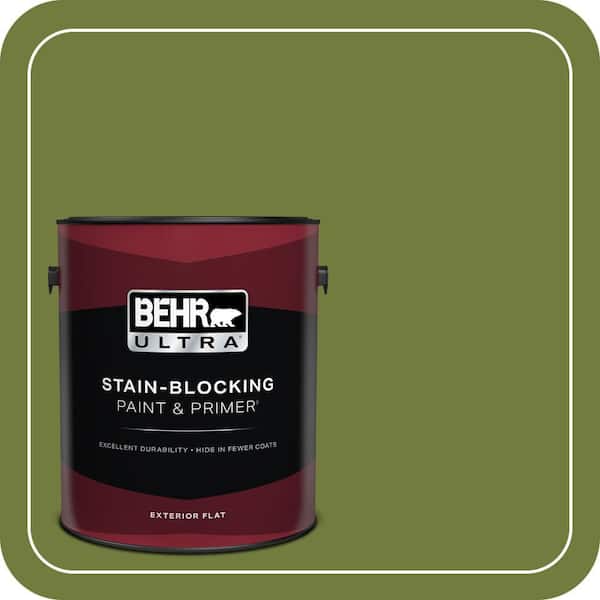 BEHR ULTRA 1 gal. Home Decorators Collection #HDC-SM16-11 Hot Dog Relish Flat Exterior Paint & Primer
