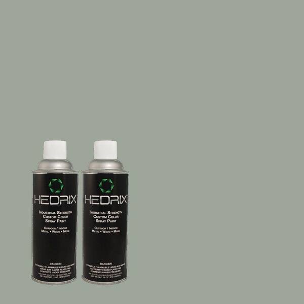 Hedrix 11 oz. Match of 3A55-4 Breakwater Semi-Gloss Custom Spray Paint (2-Pack)