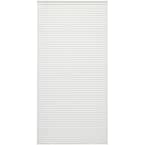 White Cordless 1 in. 35 in. W x 64 in. L Light Filtering Vinyl Mini Blind