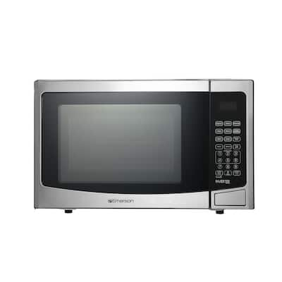 BLACK+DECKER 1.1 Cu. Ft. Microwave Stainless Steel Countertop Microwave  Oven EM031MGGX2 - The Home Depot