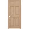 Steves & Sons 32 in. x 80 in. 6-Panel Unfinished Red Oak Interior Door Slab  G-N6406NNNAC99 - The Home Depot