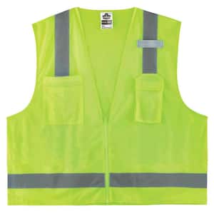 GLoWEAR XS Lime Hi-Vis Type R Class 2 Economy Surveyors Vest