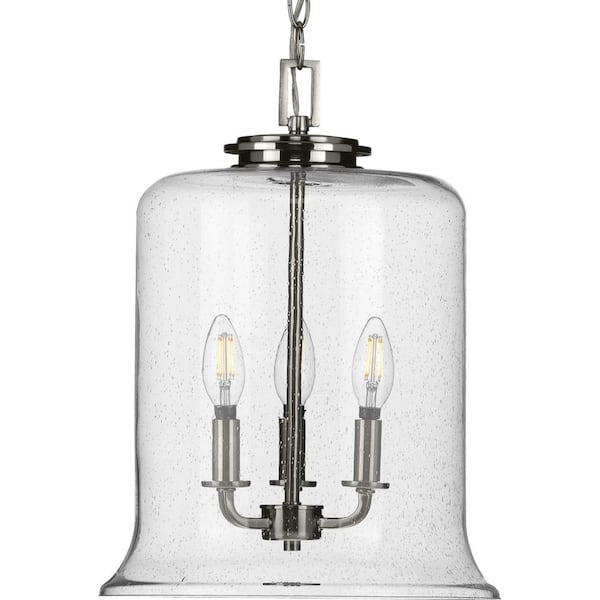 Progress Lighting Winslett 3-Light Brushed Nickel Pendant