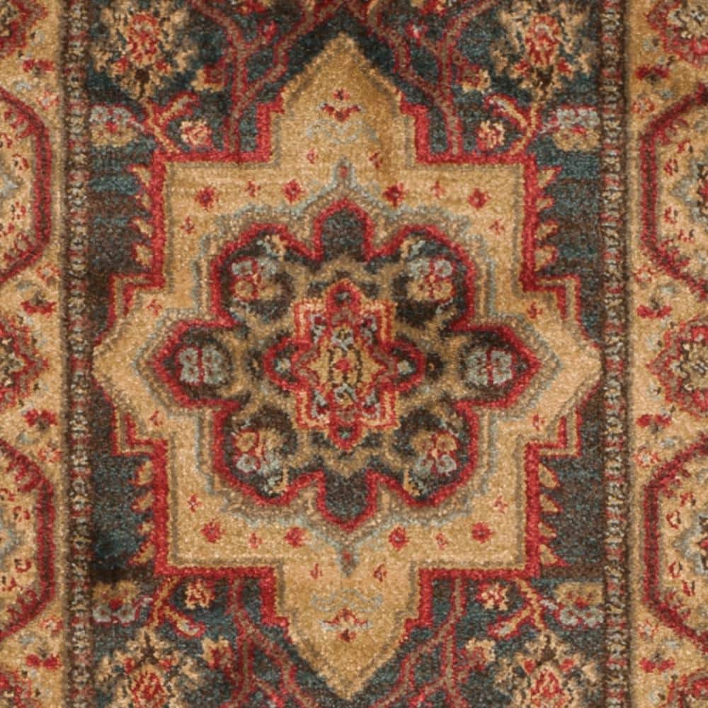 Mahal MAH656 Power Loomed Indoor Runner Rug - Navy/Natural - 2'2"x6' - Safavieh.