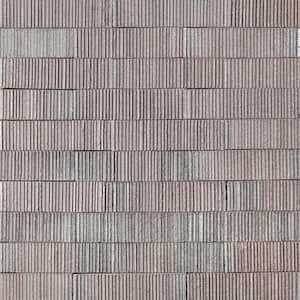 Weston Summit Light Gray 2 in. x 0.43 in. Glazed Clay Subway Wall Tile Sample