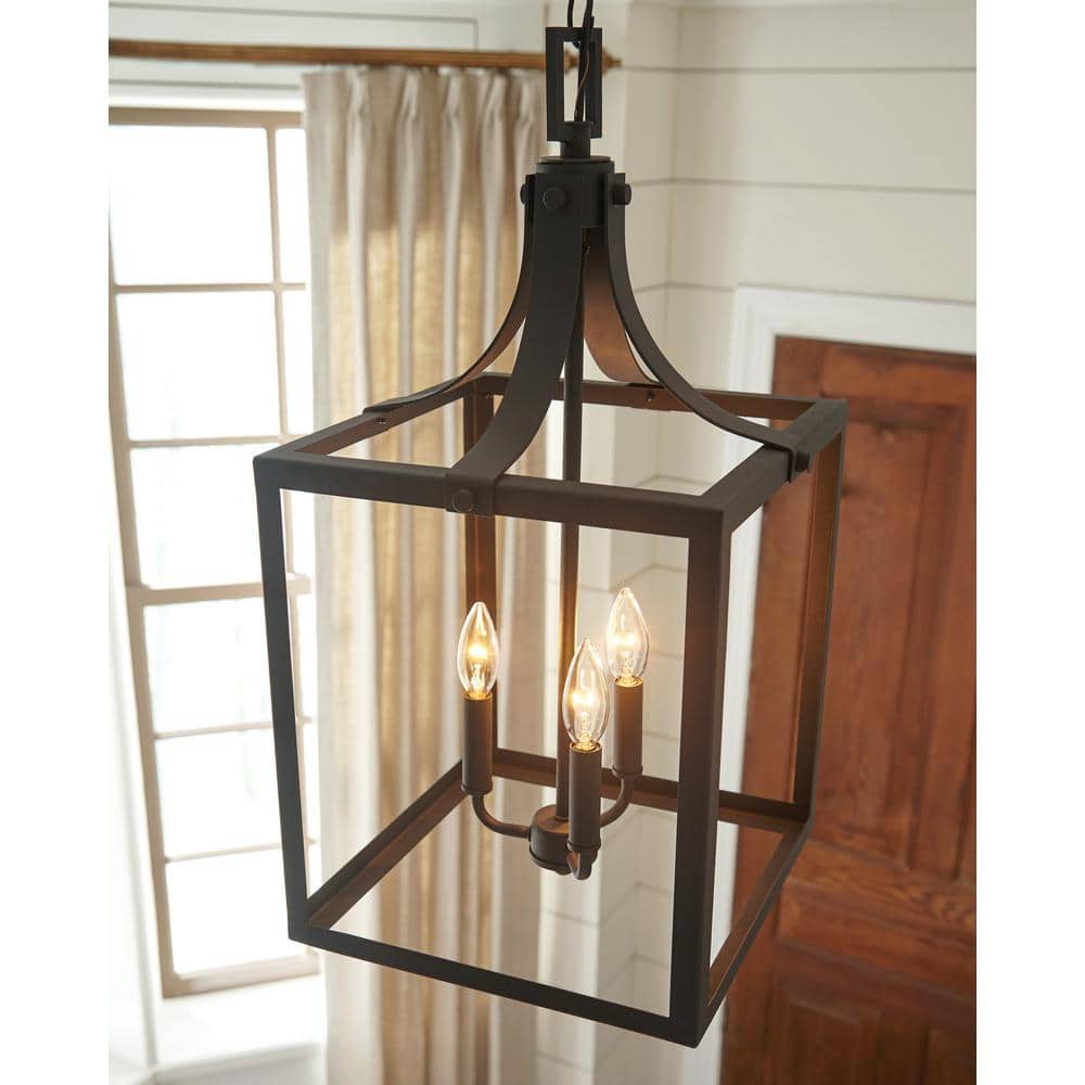 Labette Black Medium 3-Light Farmhouse Pendant
