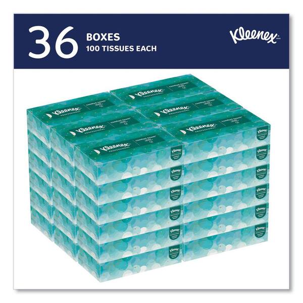 Kleenex 2-Ply White Pop-Up Box Facial Tissue (100 per Box, 36
