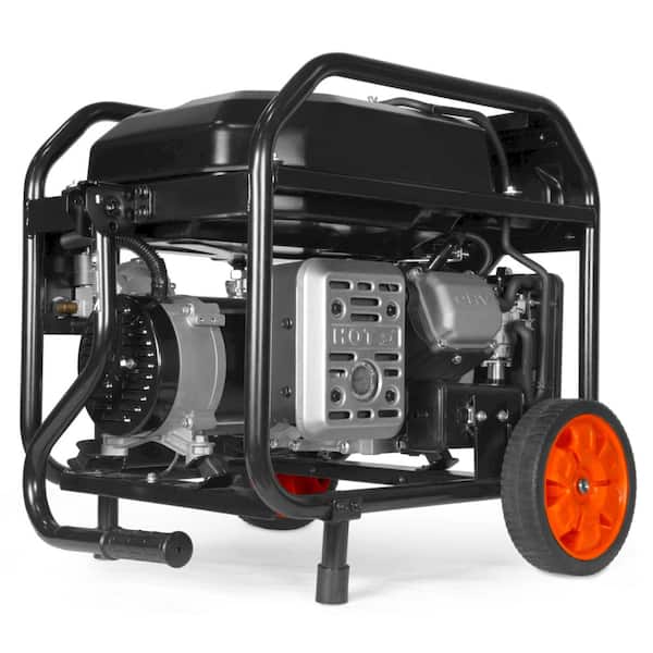 WEN 5,600-Watt Dual Fuel Portable Gasoline Generator with Wheel