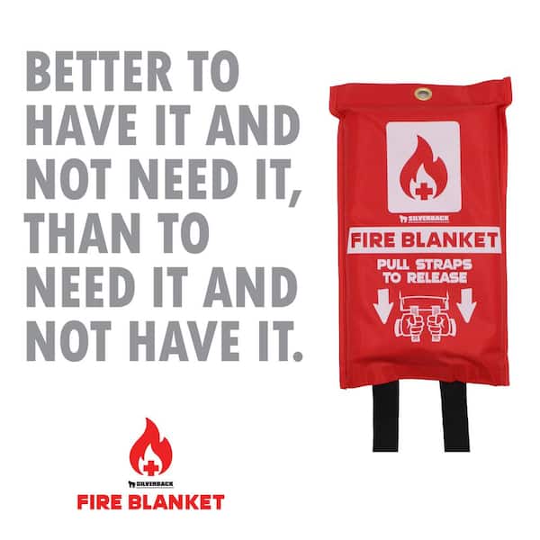 ADAMAX INC 40 in. x 40 in. Fire Blanket, ( 8-Pack) SBFB-4040-8