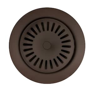 3.5 in. Metal Basket Strainer Drain Assembly in Cafe