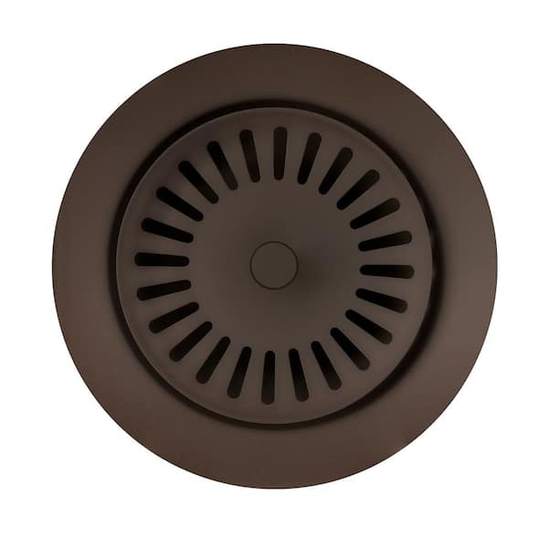 Blanco 3.5 in. Metal Basket Strainer Drain Assembly in Cafe