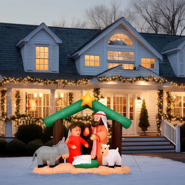 9ft Airblown inflatable Nativity scene Christmas decoration blow up deals Gemmy