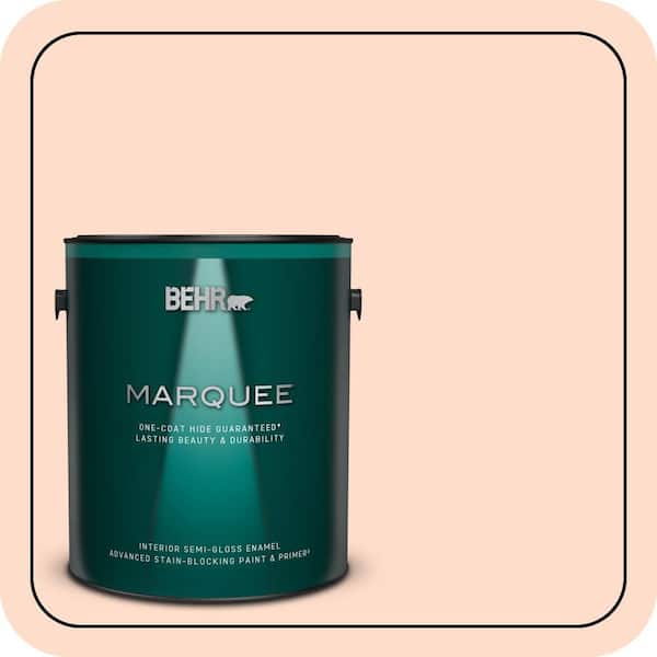 BEHR MARQUEE 1 gal. #230A-2 Beach Trail Semi-Gloss Enamel Interior Paint & Primer