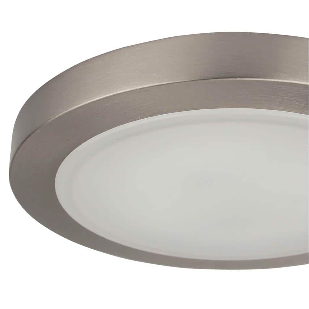 Brushed Nickel 9.5" LED Flush Mount Ceiling Light