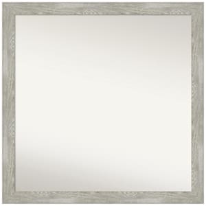 Dove Greywash Narrow Custom Non-Beveled 31.5 in. W x 31.5 in. H Recylced Polystyrene Framed Bathroom Vanity Wall Mirror