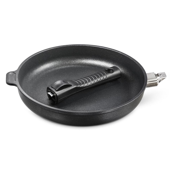 Ozeri Earth Professional Series 10 in. Aluminum Ceramic Nonstick Frying Pan  in Onyx with Comfort Grip Handle ZP13-26 - The Home Depot